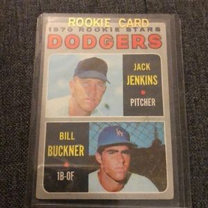 1970 Bill Buckner rookie card Dodgers
